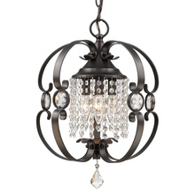  1323-M3 EBB - Ella Mini Chandelier in Etruscan Bronze